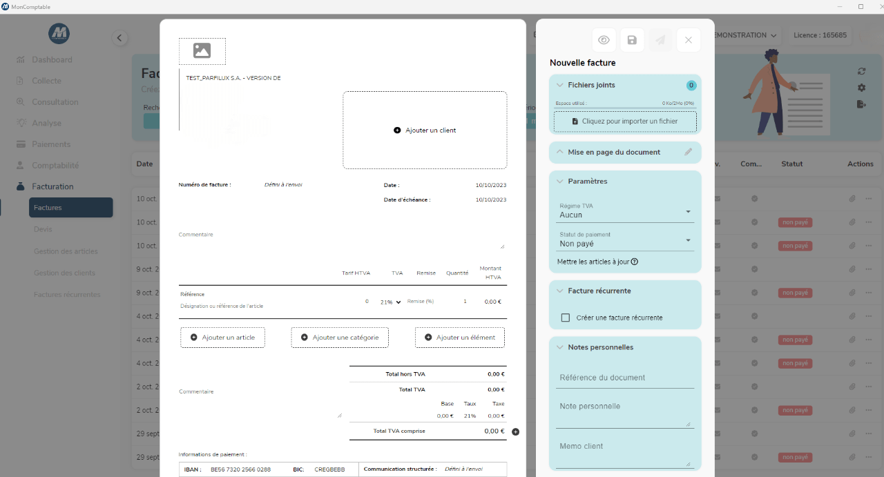 Facturez vos clients en toute simplicité - Facturation auto